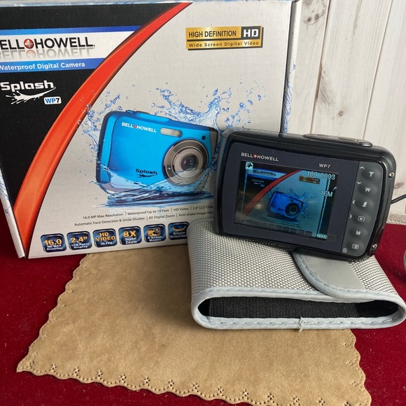 Bell and Howell Splash Water Proof Camera WP7 16MP + HD Video New - Picture 5 of 6